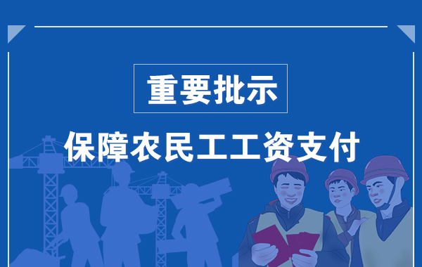 重要批示：依法严惩恶意欠薪，保障农民工工资支付！